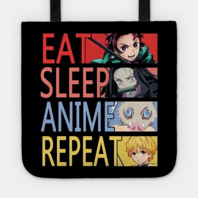 Eat Sleep Anime Repeat Tote Official Demon Slayer Merch