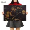 TIE LER Anime Demon Slayer Posters Kraft Paper Vintage Poster Wall Art Painting Study Home Living - Demon Slayer Store