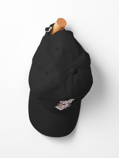 Japanese Kitsune Mask And Sakura Flower Cap Official Demon Slayer Merch