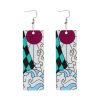 Hot Anime Earrings for Demon Slayer Tanjiro Nezuko Cosplay Props Jewelry Accessores Double sided Acrylic Charm 31 - Demon Slayer Store