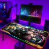 Demon Slayer Cute Mouse Pad Xxl RGB Pc Accessories Laptop Mat Desk Protector Mousepad Anime Gamer 15 - Demon Slayer Store