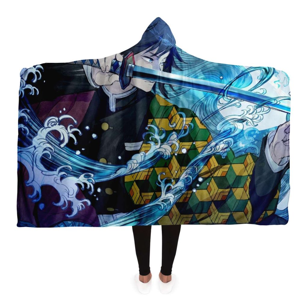 f414eb31225016cb68ead4e3c14b8d42 hoodedBlanket view4 - Demon Slayer Store